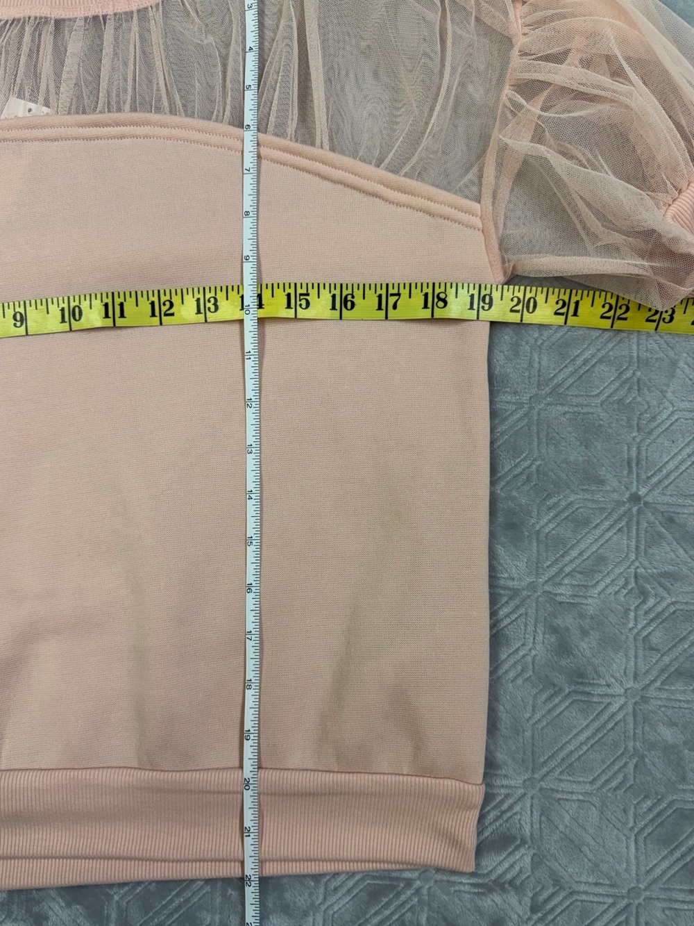 Anthropologie Maeve Sheer insert Pink Pullover Top - Picture 9 of 13